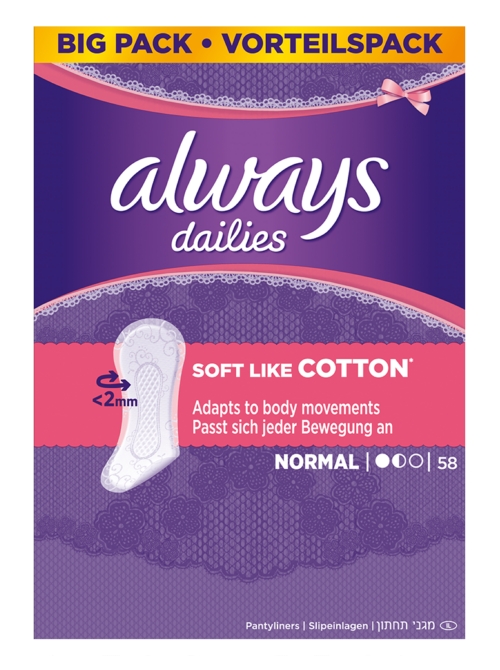 Always tisztasági betét 58 Normal Soft Cotton